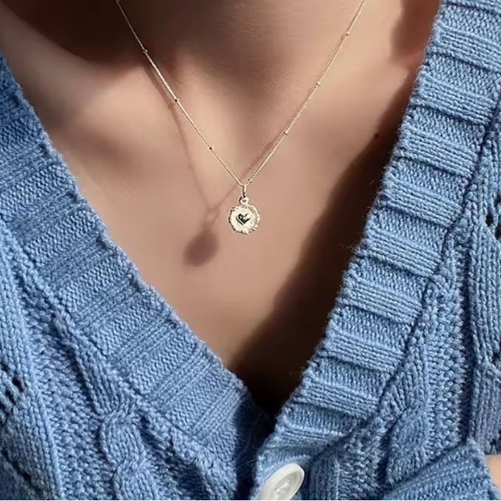 New .925 Sterling Heart Pendant Necklace